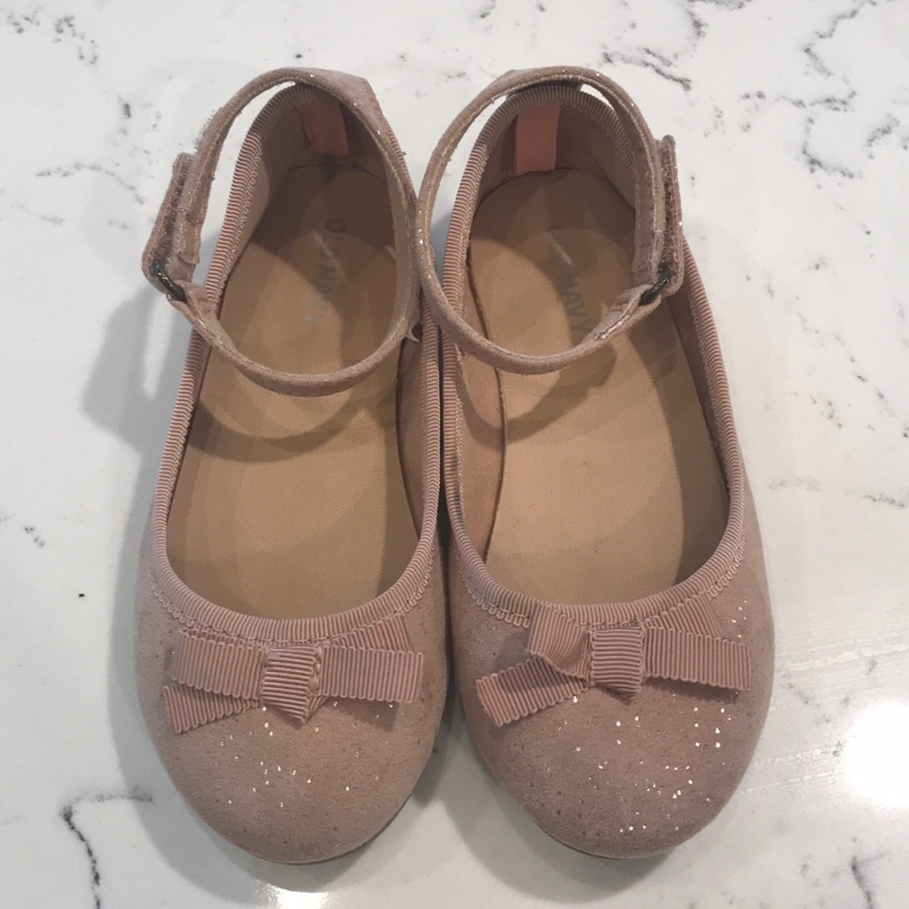 Old navy blush sparkle shoes